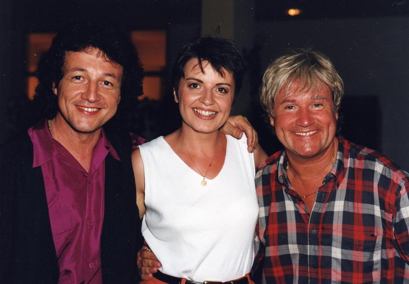 Tony Sampieri posant avec des amis